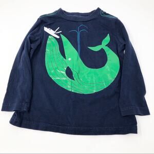 Okie Dokie Boys Cotton Long Sleeve Blue T-Shirt Size 2T